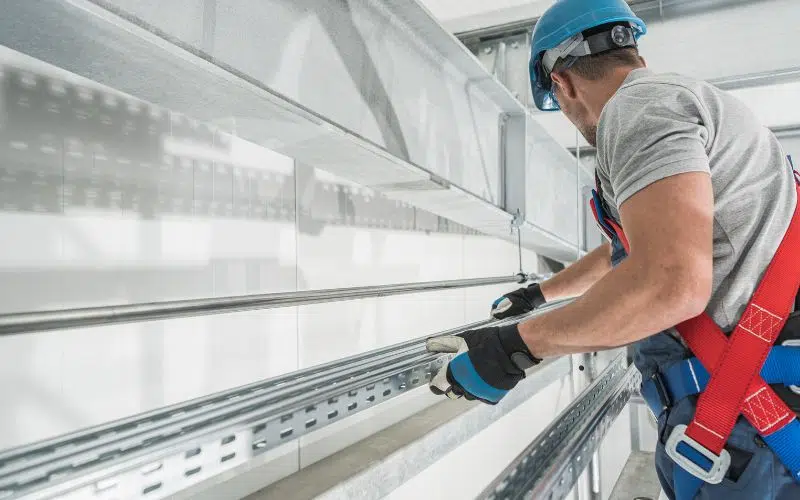 messa in sicurezza della bascula del garage