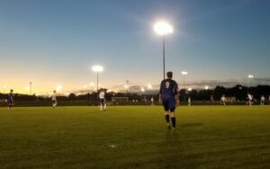 tipo di luci nel campo da calcio
